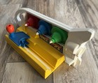 Vtg   1988 Fisher Price Space Tops Spinning Toy Rocket Shuttle Space Ship  2318