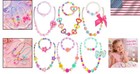 Girls Beaded Necklace Bracelet Set - 6 Sets In Gift Box