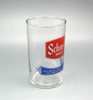 Schmidt Beer Shell Glass   Vtg Tavern Barware Advertising   Man Cave Bar Decor