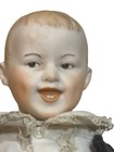 Antique Bisque Linen Heubach German Laughing Boy Baby Doll 18    7604 Velvet Suit
