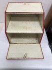 Rare Vintage 1940 s Tin Pie Safe Bread Box Red Hen Latched 2 Door Double