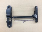 Black Aluminum Hook   Keeper Type Spring Loaded Door Latch Trailer Rv 4  6  10 