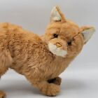 Vtg 1989 Avanti Applause Jockline Realistic Cat Plush Orange 15 