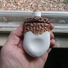 1890s Schafer Vater Porcelain B p o e Elks Lodge Pocket Whiskey Flask Elk Tooth