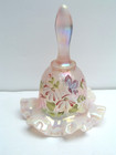 Fenton Glass Iridescent Opalescent Butterfly Bell Signed D  Wright