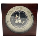 Vintage Seiko Quartz World Time Desk Clock Red Airplane  not Working Read