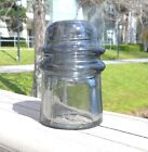 Nice Smokey Purple Cd 121 No Embossing Australian Toll Style Glass Insulator