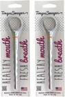 Medical Grade Stainless Steel Tongue Cleaner Set - Reduce Bad Breath   Enhanc   