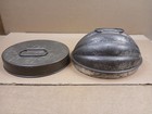 Vintage 2-piece Melon Shaped Cake plum Pudding jello Pan Mold With Lid Pre-owned