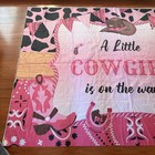 Cowgirl Baby Shower Announcement Banner Backdrop Decorations For Girl 59 x82 