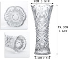 7 6  Clear Glass Flower Vase thickened Crystal Glass Vase For Flowers   Christma