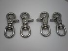 4pcs Stainless Steel Swivel Trigger Clip Lobster Clasp Snap Hook Fast Shipping 