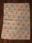Vintage Nursery Baby Blanket Giraffes Dream Double Sided Quilt Crib Rare 39 x29 