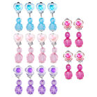 8 Pairs Toddler Christmas Earrings Girls Dress Up Earring Girls Pretend Play