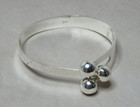 Vintage 800 Silver Bracelet Bangle  3614