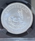 2019 S  Africa Silver Krugerrand First Releases 1 Oz Silver Ngc Ms70