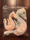 Ty Beanie Babies Neon The Seahorse Plush 1999 And Teenie Beanie Vintage