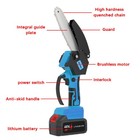Cordless Chainsaw With 2 Battery 8 Inch Handheld Mini Electric Pruning Saw A7