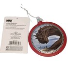 Game Of Thrones Kurt Adler Christmas Ornament Dragon Red   Black Disc 2017 New 