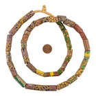 Antique Venetian Millefiori African Trade Beads  20703 10mm Ghana Multicolor