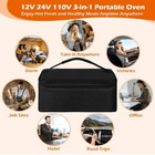 12v Portable Electric Heating Lunch Box Food Warmer Mini Oven For Dual Car Home