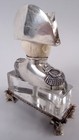 Neresheimer Statuette Napoleon Bonaparte Bust German 800 Silver Rock Crystal