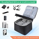 Hard Drive Case 14-bay 3 5 Inch Hdd Storage Bag Lock Shockproof Carrying