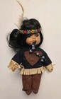 Vintage Carlson Dolls Native American Chief And More Lot Of 5 Made In Usa 7 Inch