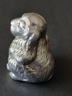 Vintage 1992 Arthur Court Dog And Pup Metal Figurine Sculpture Signed Decor