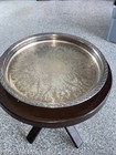 15   Vintage Golden Solid Brass Gallery Serving Tray Ornate Etching Braided Edge