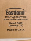 Clear Glass Cylinder Vase  1 Each 10 5 In Tall 3 5 In Wide