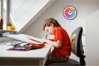 Telling Time Teaching Wall Clock analog Silent Learning Clock For Kids Room 