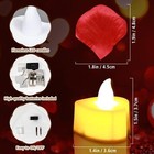 3000 Pcs Artificial Rose Petals With 20 Pcs Flameless Led Tea Lights Candles Dec