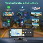 10  Portable Car Stereo Wireless Apple Carplay  android Auto Ips Screen Dash Cam