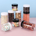 4 Pack Plastic Jars  4 Oz Round Clear Cosmetic Container Jars With White Lids  L