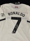 Cristiano Ronaldo Signed Manchester United Pro Style Soccer Jersey With Coa