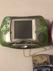 Leap Frog Leapster Learning Game System Lot 2 green pink    5  Games Not Working