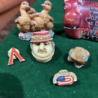 Junk Drawer Lot Figurines Pins Trinkets Vintage Collectible Pieces Rare