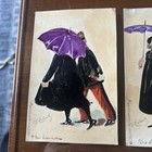 Vintage  5  French  Postcards T  S  Roberts Part Of A Series