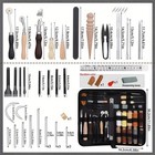 Leather Sewing Kit Awl Needle Thread Case Hand Stitching Craft Repair Tool