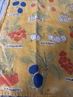 Vtg 1960s Vera Neumann Linen Tea Towel Mixed Berries Damaged Fabric Quilting