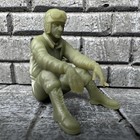 World War 2 American Toy Soldier Tanker Sitting Military Resin 1 32 Scale Figure