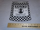 Vintage Sambo Axle Grease Nourse Black Boy Graphics 12  Metal Gasoline Oil Sign 