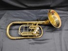 Conn 3 Valve Baritone Horn Elkhart Ind Usa Made W hard Case Gold  cln067808 