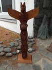 Xlarge 30  t Vintage Alaska Tlingit Indian Nw Coast Red Cedar Wood Totem Pole