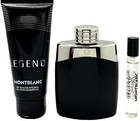 Mont Blanc Legend 3 Pcs Gift Set For Men Edt 3 3 Oz  Pen 0 25 Oz   Shower Gel   