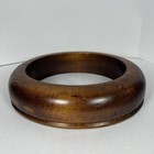 Antique Millinery Wood Hat Block Mold    Vintage Brim Form 6 7 8 Fedora 