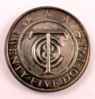 Vintage Tiffany   Co Money  25 Twenty Five Dollars Sterling Silver Trade Token