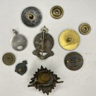 Vtg 925 Sterling Silver Wwii   Military Brooch Pin Lot X7 15 3g 925 28 4g Total