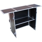 Prox Xs-djstn Transformer Series Fold-away Dj Performance Desk Facade With Wheel